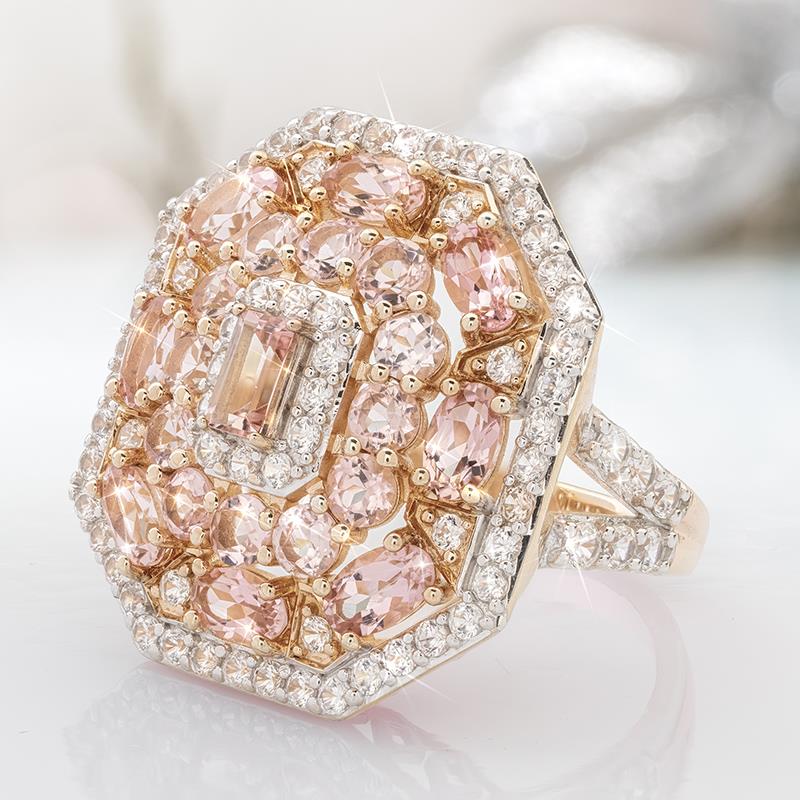 First Blush Tourmaline Ring & Necklace